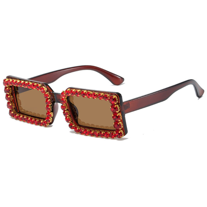 Women's fashionable sunglasses with glittering frame embellishment Stornfield