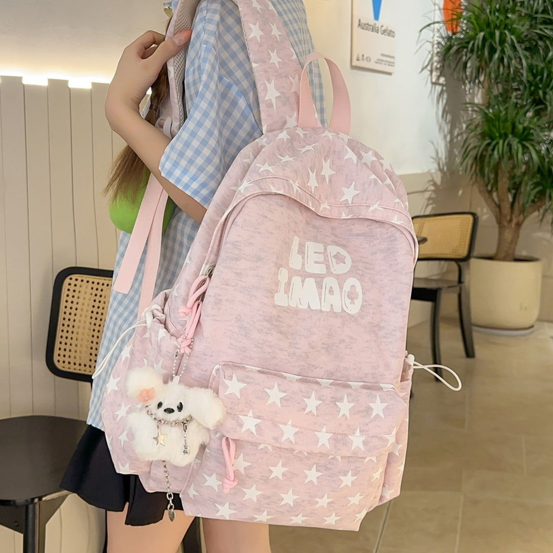 Fun Starry Patterned Backpack Stornfield