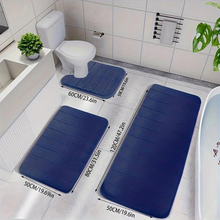 Non-Slip Bathroom Mat Set for Home Use