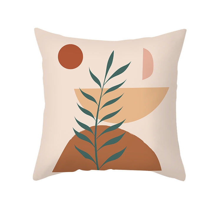 Botanical Minimalist Cotton Throw Pillow Cover