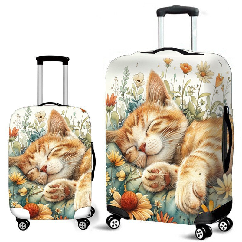 Unisex hard-shell travel suitcase with creative giraffe motif Stornfield