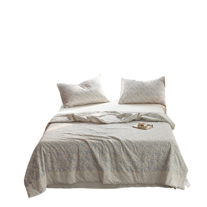 Ladies elegant bedspread with delicate floral pattern Stornfield