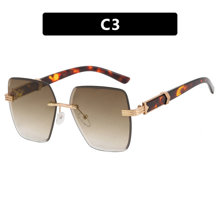 Women's trendy square sunglasses with glamorous accents and UV protection Stornfield