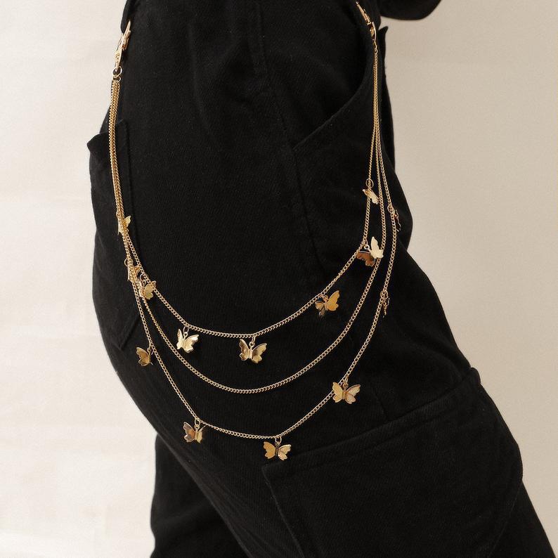 Multi-Layered Butterfly Chain Accessory Stornfield