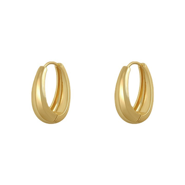 Modern Hoop Earrings with Geometric Design Stornfield