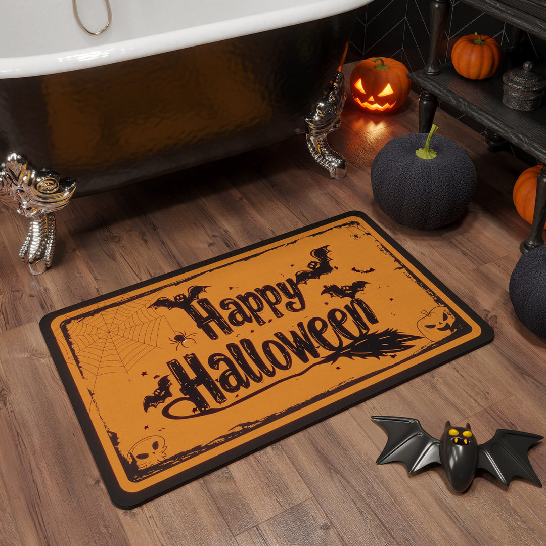 Halloween Themed Bathroom Mat
