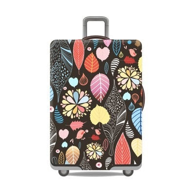 Tropical Leaf Print Hard Shell Luggage Stornfield