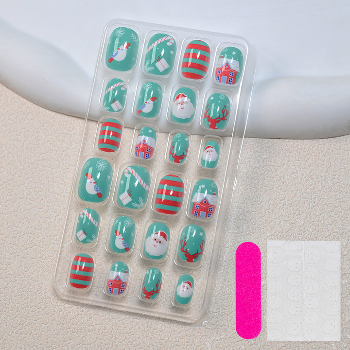 Themed Summer Beach Nail Art Press-On Nails Stornfield