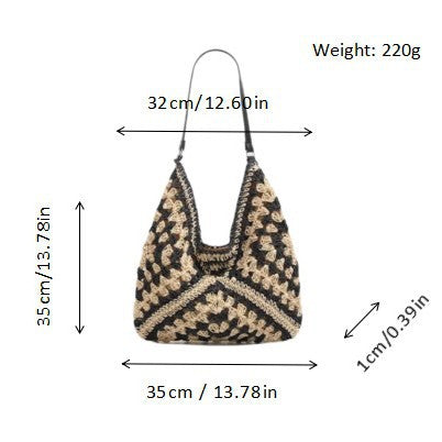 Hand-knotted shoulder bag Stornfield
