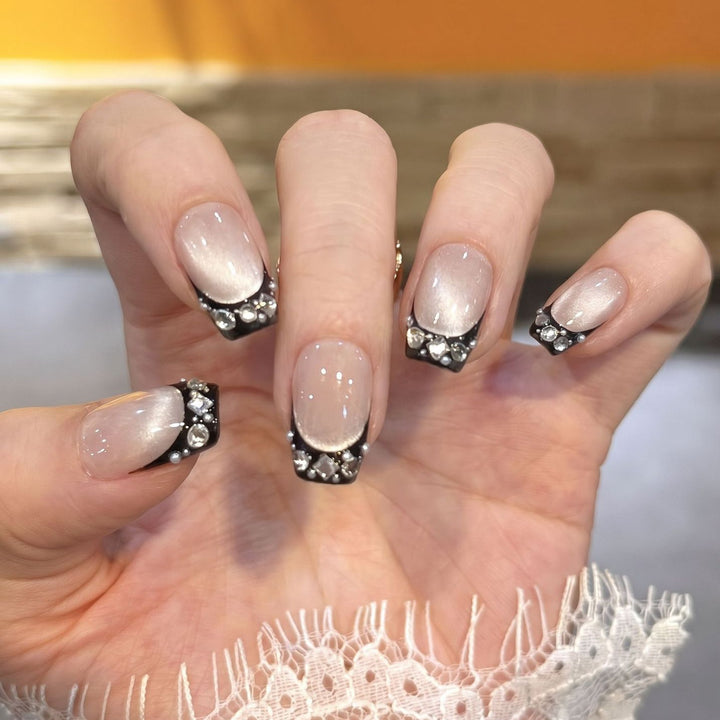 Decorative Rhinestone Tip Press-On Nails Stornfield