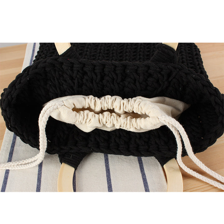 Handbag with Modern Geometric Knit Design Stornfield