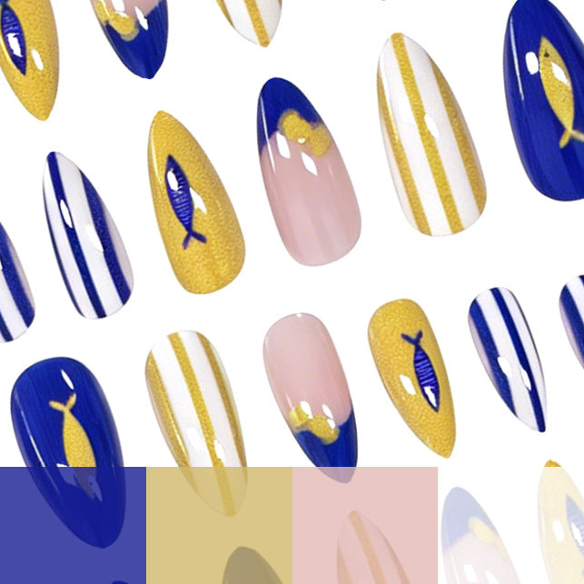Artistic Summer-Themed Nail Art Enhancements Stornfield