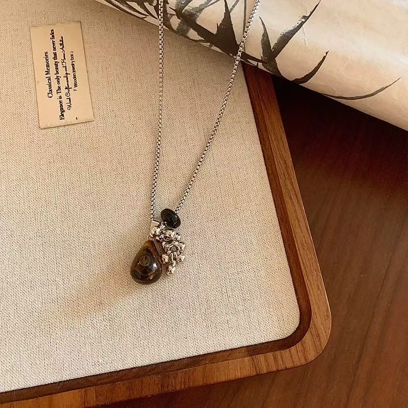 Bohemian Pendant Necklace with Gemstone Charm Stornfield