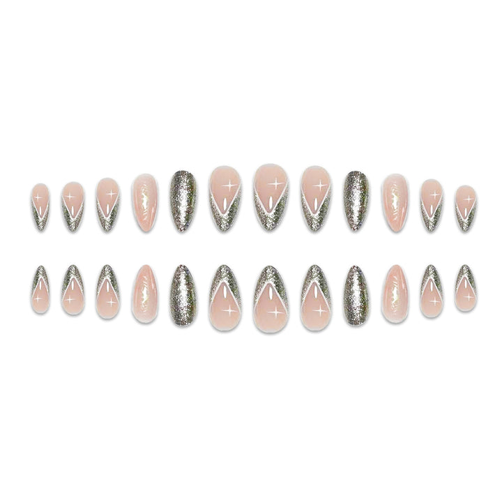 Elegant Stiletto Glitter Nail Enhancements Stornfield