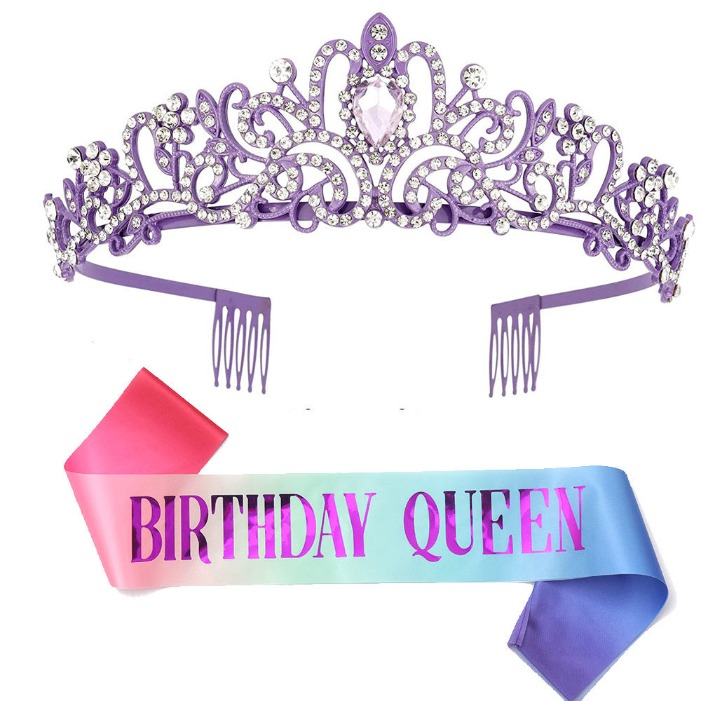 Ladies Glittering Tiara with Sparkling Rhinestones Stornfield