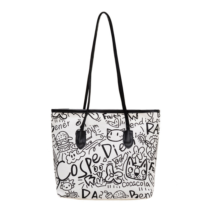 WoArtistic Graphic Print Shoulder Tote Bag Stornfield