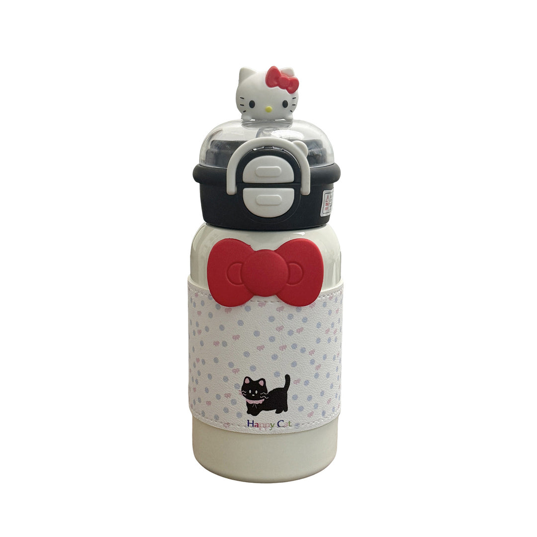 Women's creative water bottle with interactive lid and cute Stornfield design
