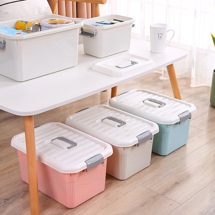 Practical storage box with lid Stornfield