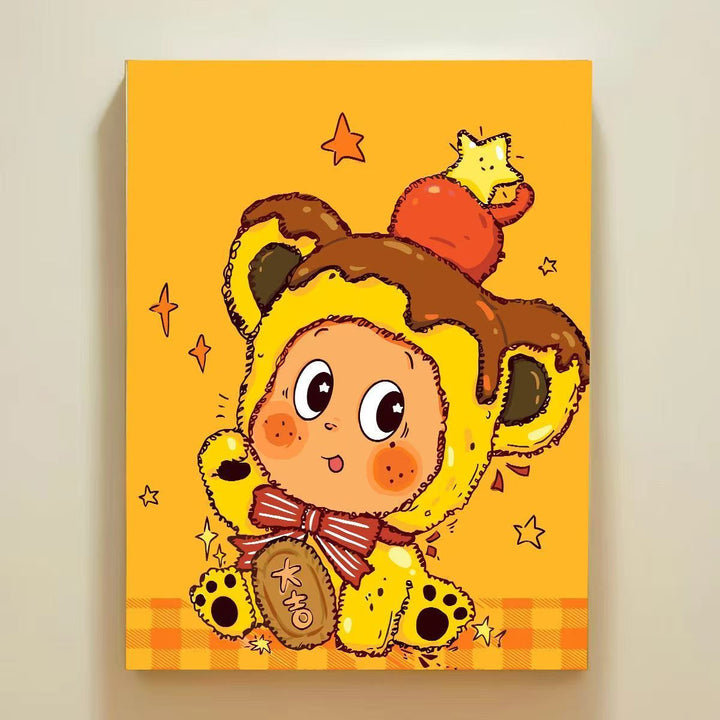 Playful Cartoon Themed Wall Art Canvas Print Stornfield
