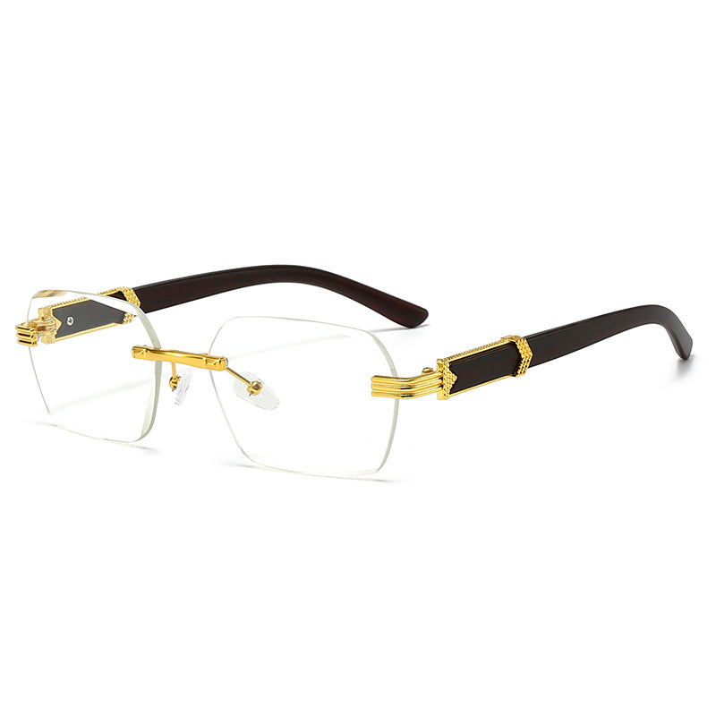 Women’s fashionable square sunglasses with golden accents Stornfield