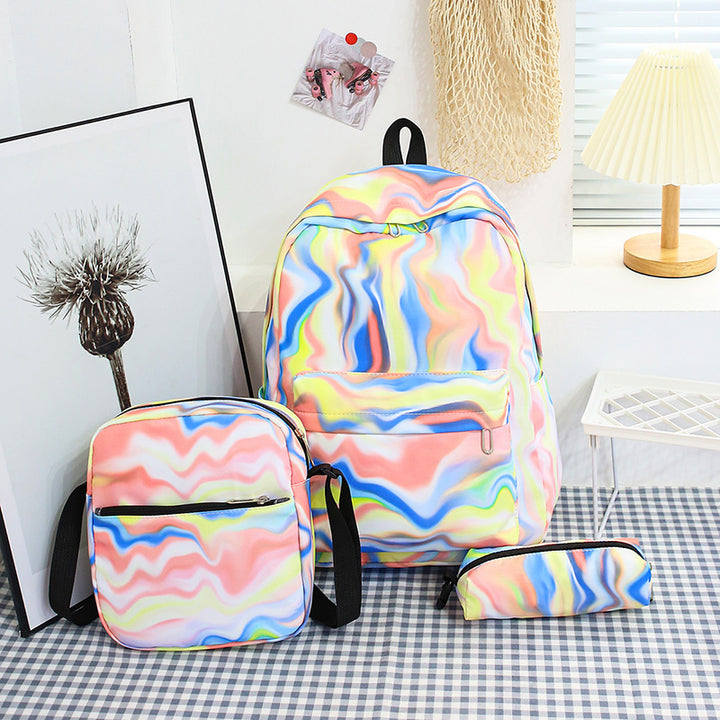 Stylish backpack with matching crossbody bag and pencil case Stornfield