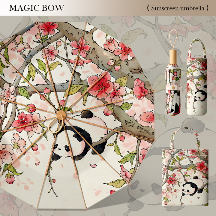 Ladies sun protection umbrella in floral design Stornfield