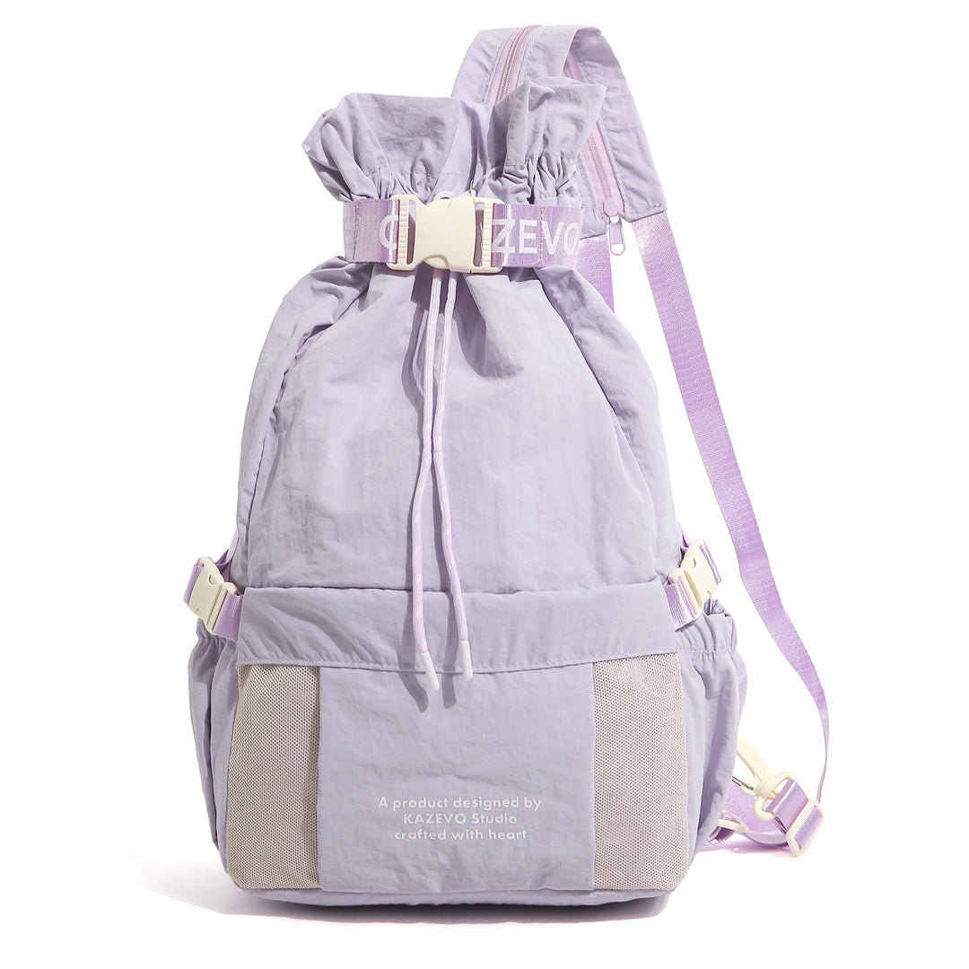 Casual Drawstring Backpack with Mesh Pockets Stornfield