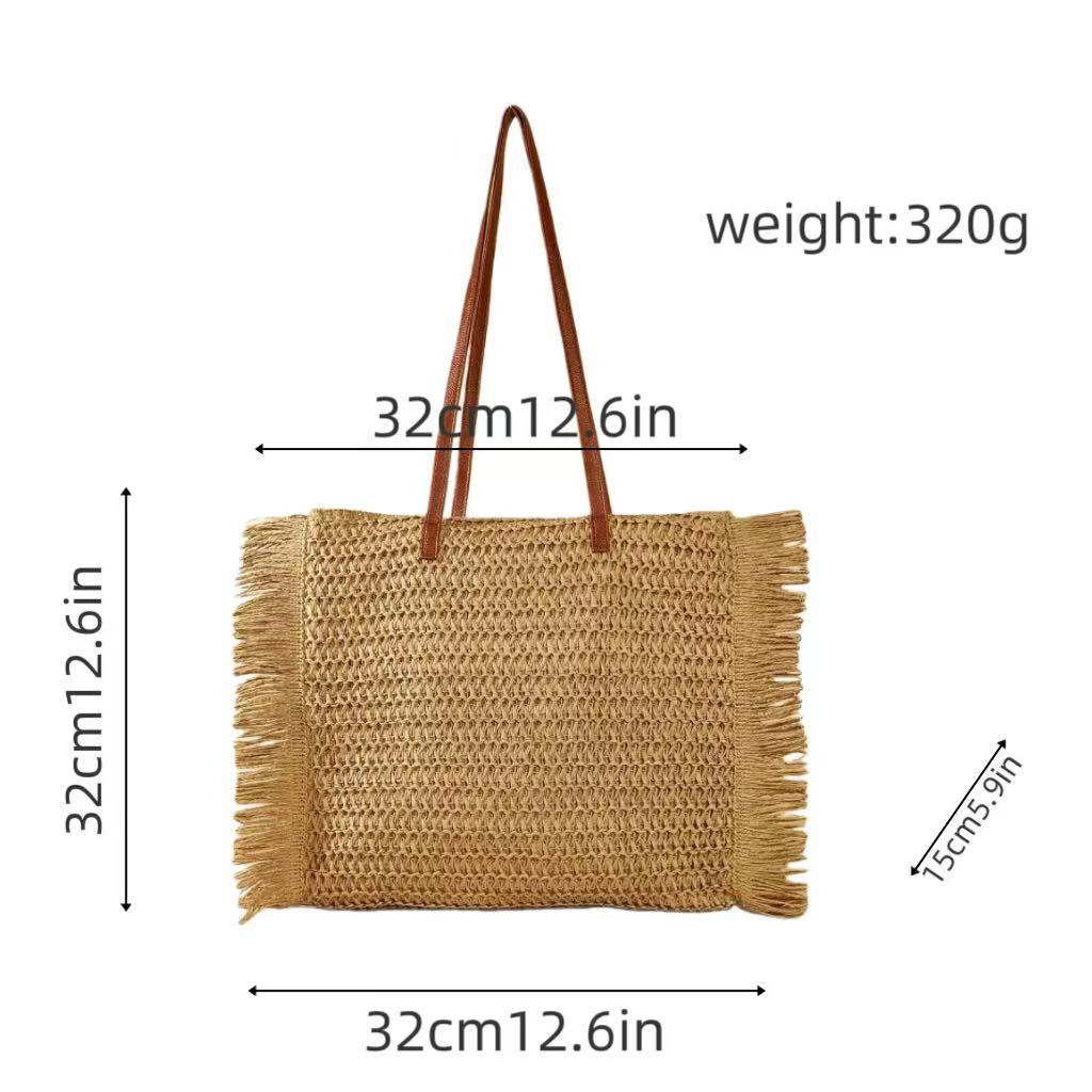 Elegant Raffia Shopping Bag Stornfield