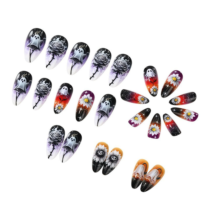 Creative artificial nails in spooky Halloween design Stornfield