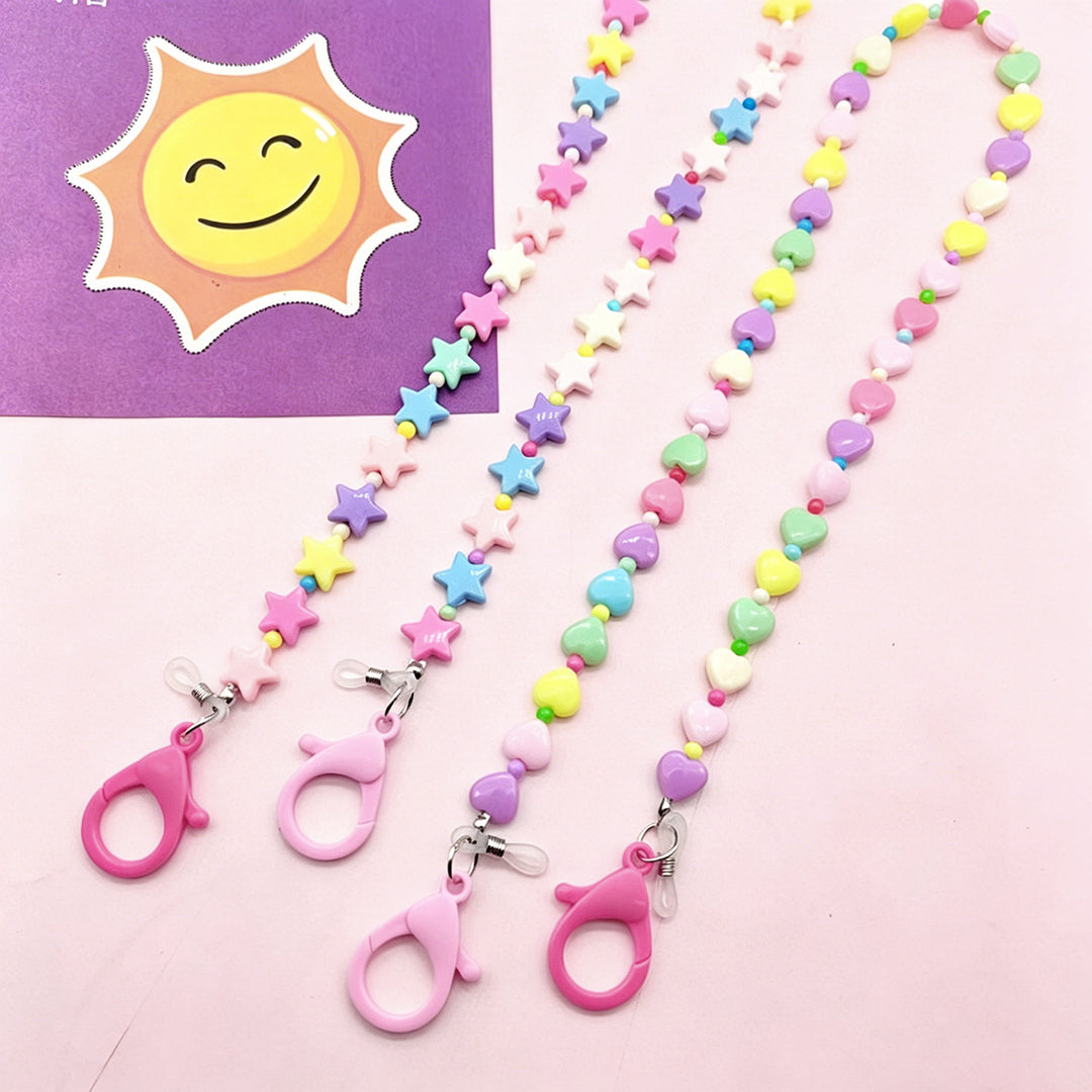 Colorful Heart-Shaped Beaded Eyewear Chain Stornfield