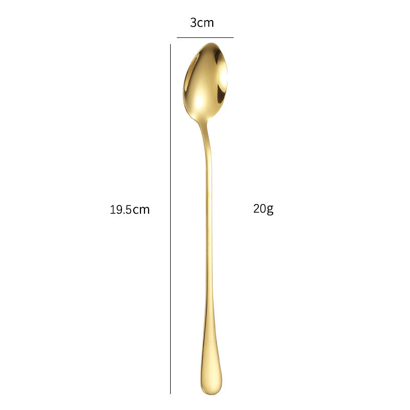 Elegant teaspoon with polished gold surface Stornfield