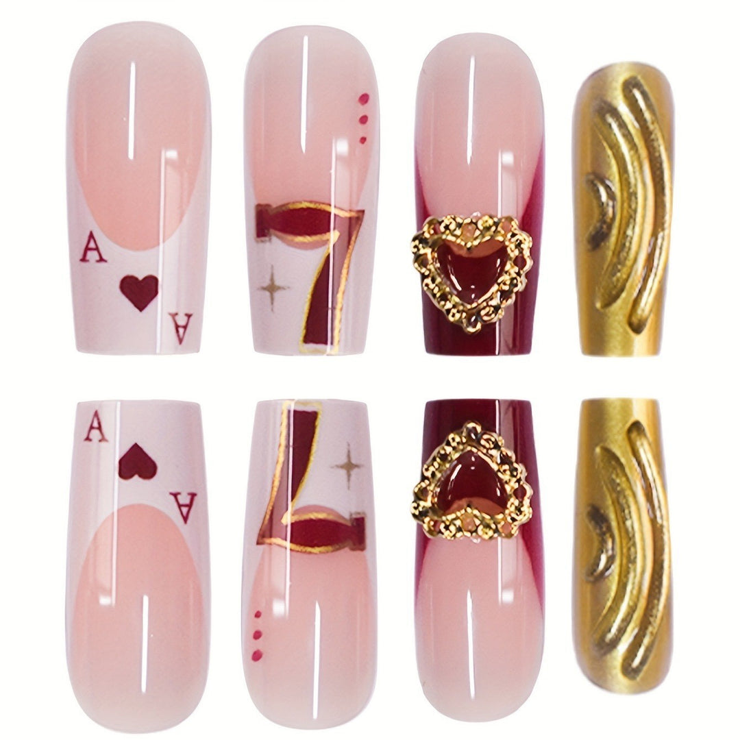 Artistic Playing Card Nail Extensions Stornfield