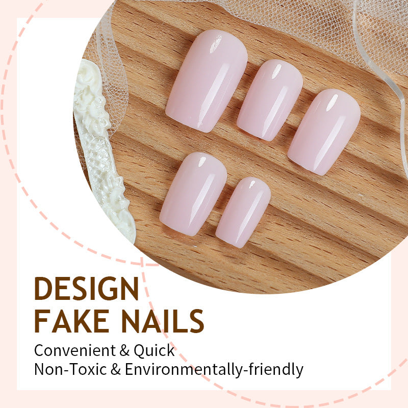 Artificial nail set with delicate and transparent finish Stornfield