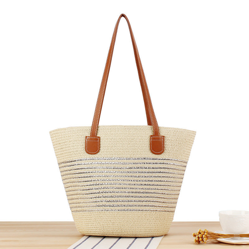 Beach bag with modern stripe design Stornfield