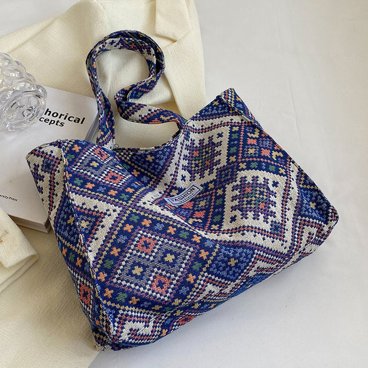 Decorative Patterned Fabric Tote Bag