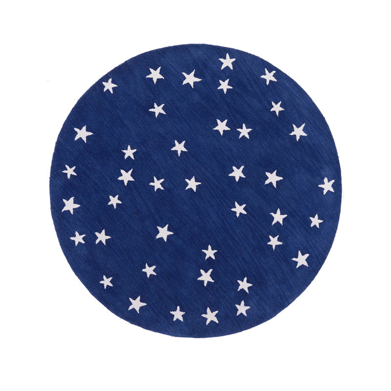 Playful Pirate-Themed Round Area Rug