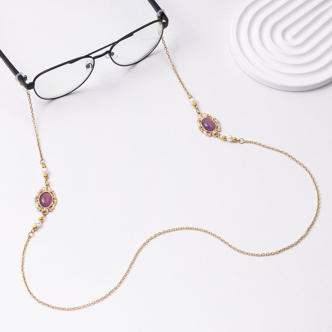 Elegant Eyewear Chain with Decorative Gemstones Stornfield