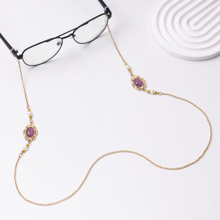 Elegant Eyewear Chain with Decorative Gemstones Stornfield