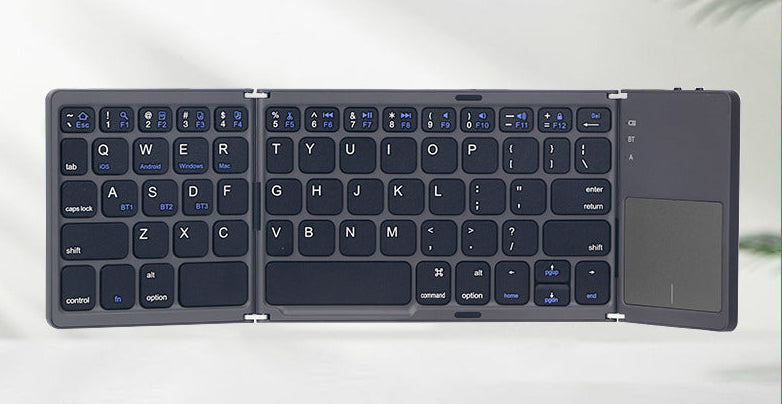 Ultra-Slim Foldable Bluetooth Keyboard with Touchpad Stornfield