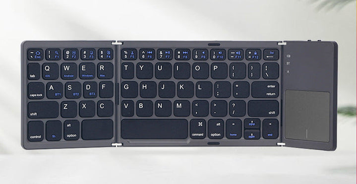 Ultra-Slim Foldable Bluetooth Keyboard with Touchpad Stornfield