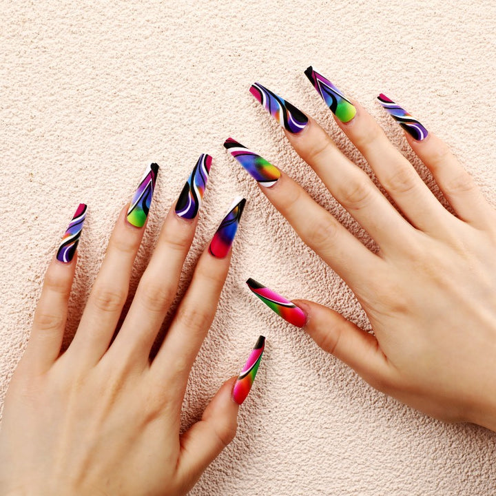 Artificial nails with creative pattern Stornfield