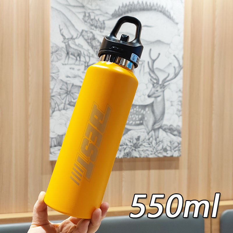 Women's sustainable stainless steel water bottle with leak-proof lid and handle Stornfield