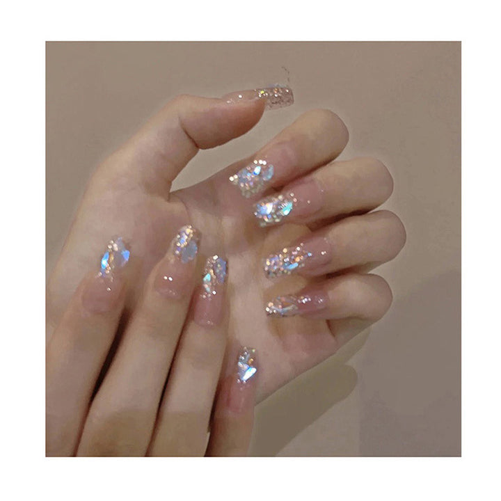 Glamorous nail art with holographic accents Stornfield