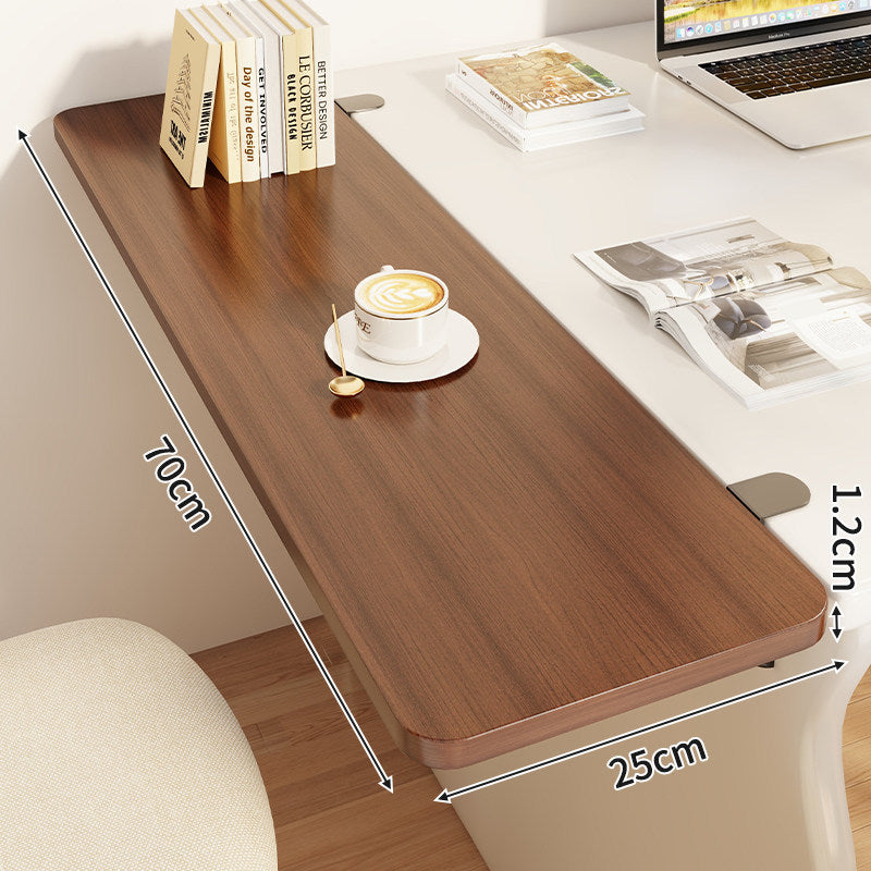Slim Clamp-On Folding Side Desk Shelf Tray