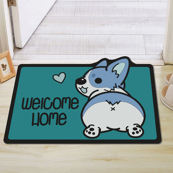 Cute Cartoon Dog Welcome Mat Stornfield