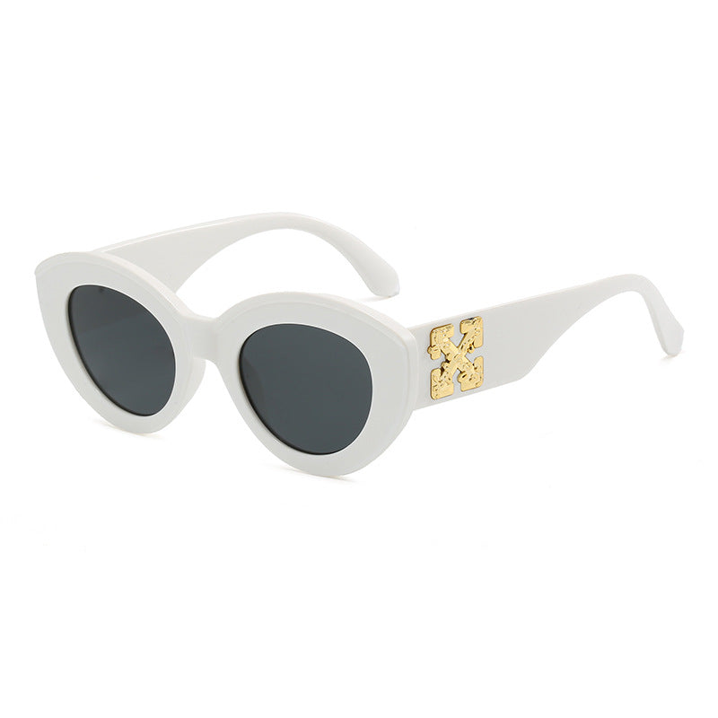 Women's Cat-Eye Sunglasses with Luxurious Accents and Sturdy Plastic Frame Stornfield