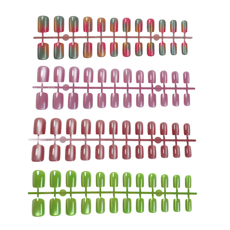 Artistic Ombre Effect Press-On Nails Stornfield