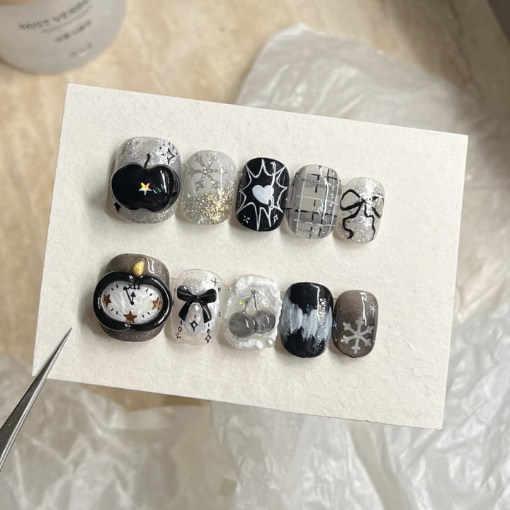 Artistic Themed Press-On Nail Collection