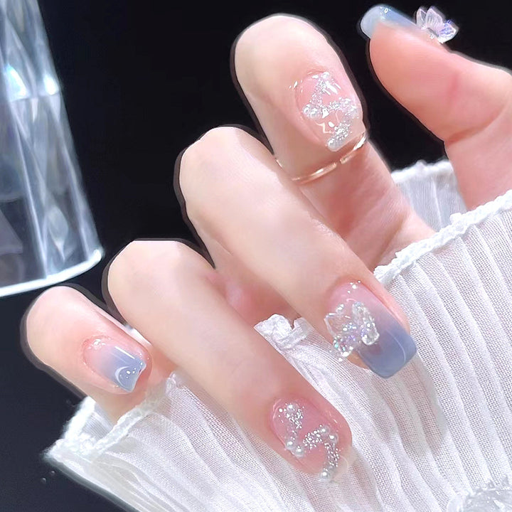 Halloween-Themed Spider Web Press-On Nails