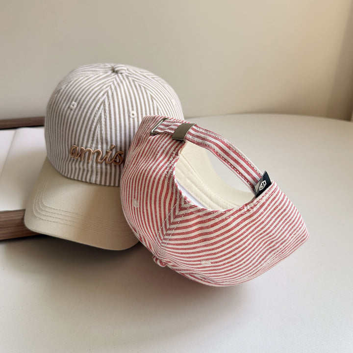 Women's Striped Cotton Baseball Cap Stornfield